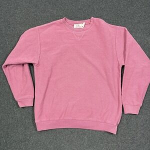 Vintage Columbia Knit Pink Crewneck Sweatshirt Womens XL Mens M L USA